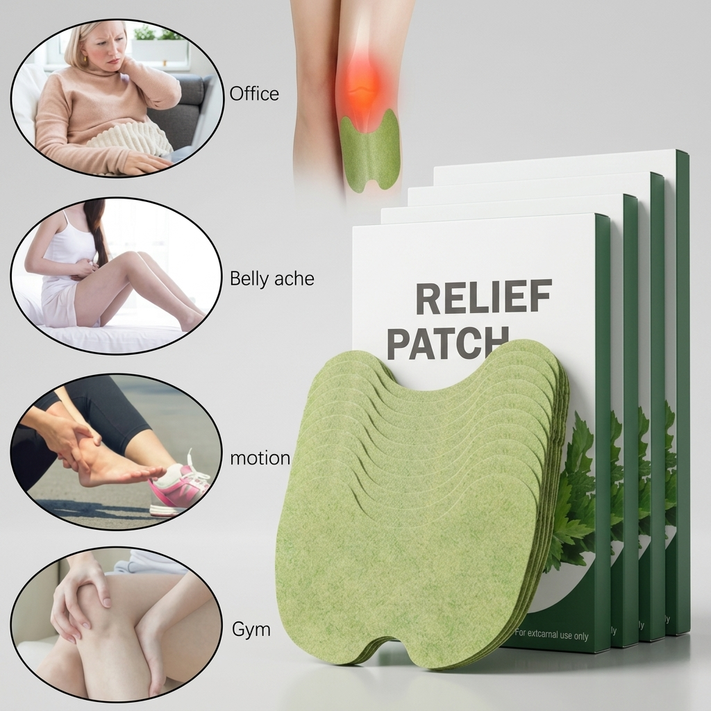 Pain Relief Knee Patch – Natural Wormwood Herbal Heat Sticker